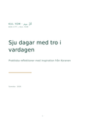 Omslag till Sju dagar med tro i vardagen